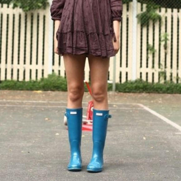 Hunter Shoes - Hunter rain boots blue NWT